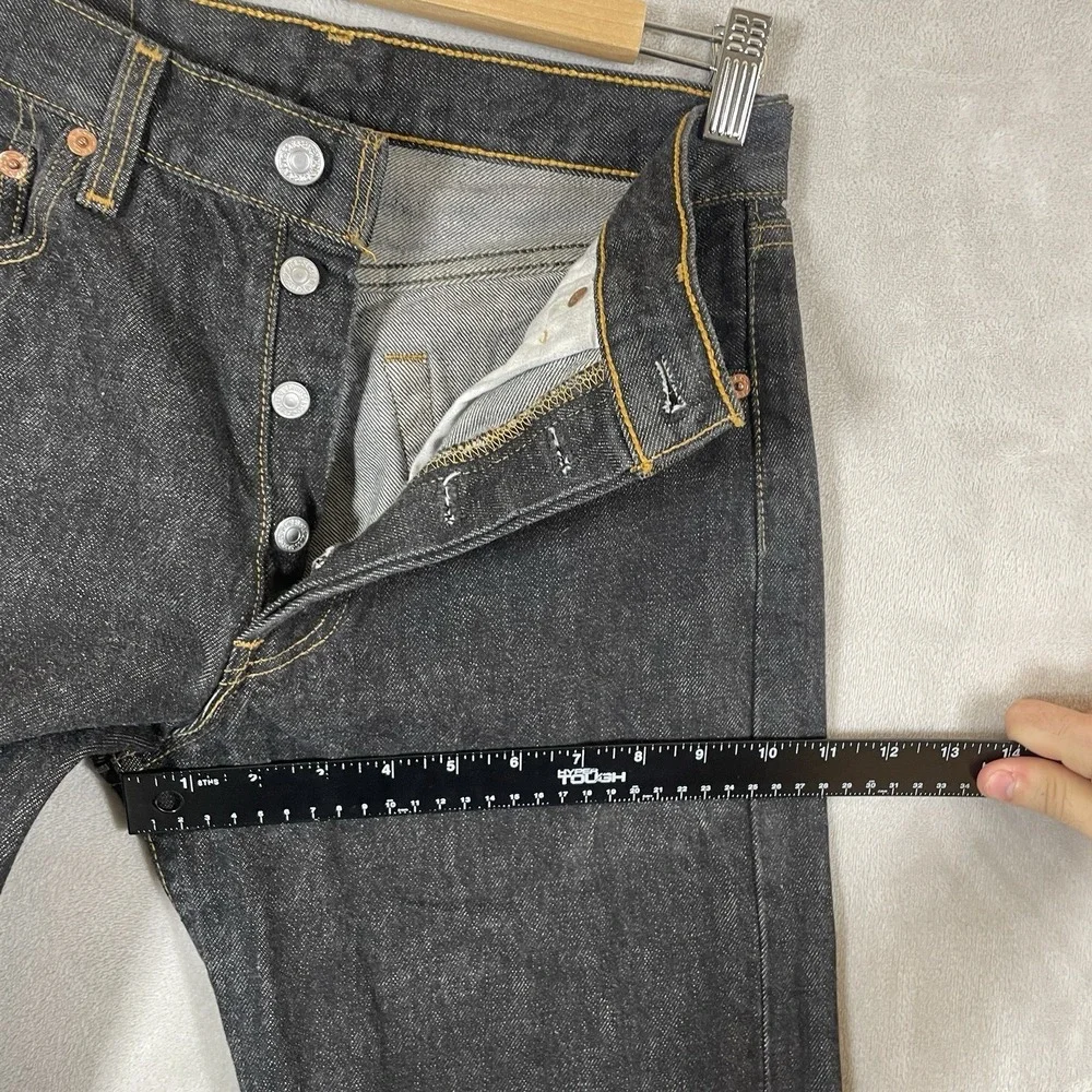 Vtg Black USA 501 Jeans Mens 29x34 (fit 28x33) Made in USA Excellent 501-0155
